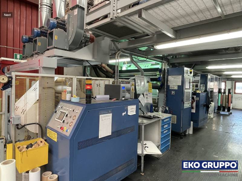CI Gearless 1350 mm Uteco Topaz 608 Flexo Printing Line - Second Hand Machine Eko Gruppo