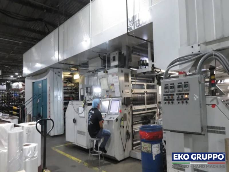 2011 Gearless 1300 mm Uteco Onyx 876 GL Flexo Printing Line - Used Plants Eko Gruppo