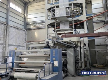 3 Layers Dolci 1800 mm Blown Film Extrusion Line - Used Machines Eko Gruppo