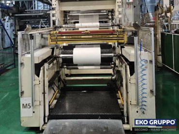 3 Layers Bandera Coex 1100 mm Blown Film Extrusion Line - Used Machine Eko Gruppo