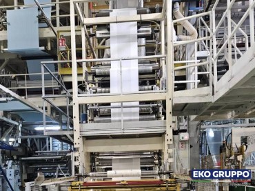 3 Layers Bandera Coex 1100 Blown Film Extrusion Machine - Used Machine Eko Gruppo