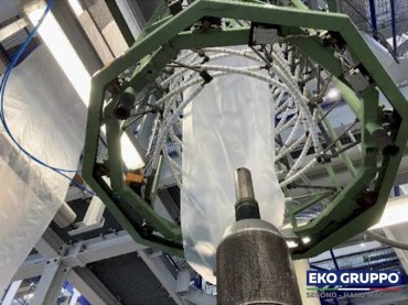 1300 mm W H Monolayer Blown Film Extrusion Machine - Second Hand Machine Eko Gruppo