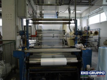 Monolayer Ghioldi 1200 mm Blown Film Extrusion Line - Second Hand Machines Eko Gruppo