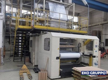 3 Layers Bandera 1750 mm Blown Film Line - Used Machine Eko Gruppo