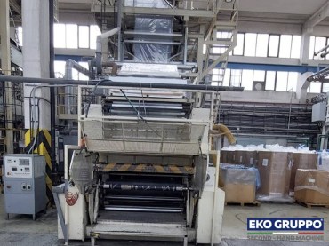 1350 mm MAM 1 Layer Blown Film Machine - Used Machinery Eko Gruppo