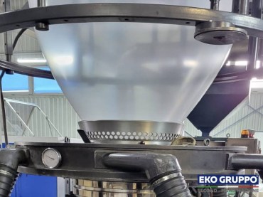 1700 mm Tecom Mono model EXK65 30D Blown Film Extrusion Line - Used Machine Eko Gruppo