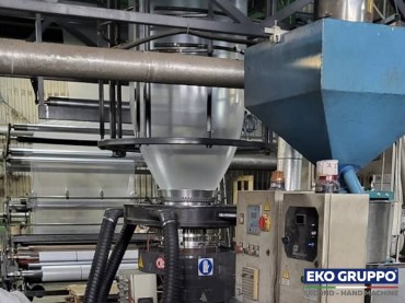 Monolayer 1700 mm Tecom Blown Film Line - Used Machine Eko Gruppo