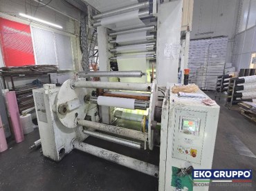 1350 mm Gearless CI Bielloni mode Telia 8 FSC Flexographic Printing Line - Used Eko Gruppo Machines