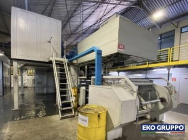 6 Colors Flexotech 800 mm CI Drum Gearless Flexographic Printing Line - Used Machines Eko Gruppo