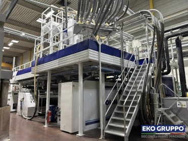 3000 mm 9 Layers ALLrollEX Colines Cast Stretch Film Machine - Used Machine Eko Gruppo