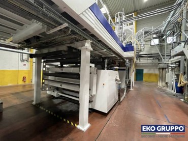 5 Layers Colines 1500 mm model Allrollex Cast For Stretch Film Line - Used Machine Eko Gruppo
