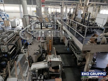 1000 mm 3 Layers Colines model Handrollex Cast for Stretch Film Line - Second Hand Eko Gruppo Machines