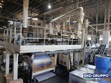 3 Layers Colines 1000 mm Jumborollex Stretch Film Machine - Used Machine Eko Gruppo