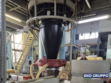 1800 mm Mono Layer Bielloni 90-30 Blown Film Machine - Second Hand Eko Gruppo Machines