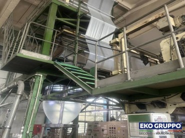 HDPE LDPE EVA 1800 mm Coex 3 Layers model BO210 Plus Macchi Blown Film Extrusion Line - Used Machines Eko Gruppo