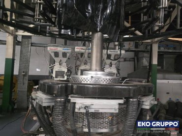 LDPE HDPE 2012 3 Layers Coex 2400 mm Macchi model BO Plus 65/80/65 Blown Film Extrusion Line - Second Hand Eko Gruppo Machinery
