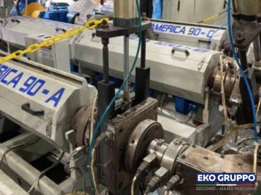 LDPE Coex 4500 mm 3 Layers Mega Steel Blown Film Machine - Used Plants Eko Gruppo