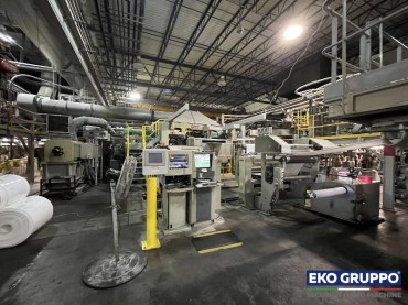 2004 BOPP 6600 mm 5 Layers DMT Bi-Oriented Film Extrusion production Line - Used Eko Gruppo machinery