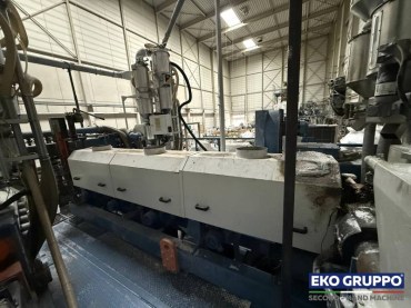 Coex 3 Layers 1500 mm Dolci Extrusion Stretch Film Machine - Used Eko Gruppo Machines