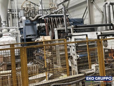 3 Layers 1500 mm Dolci Extrusion Stretch Film Machine - Used Eko Gruppo Machines