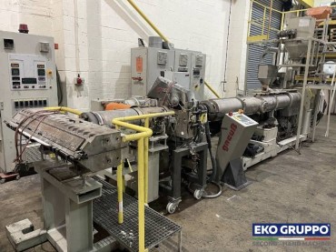 1600 mm 120 Single Screw Extruder Battenfeld Gloenco Sheet Extrusion Film Machine - Used Machine Eko Gruppo