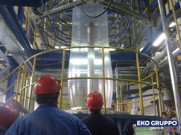5 Layers COEX 3400 mm Bandera 700 Kg/h Blown Film Extrusion Line - Used Machine Eko Gruppo