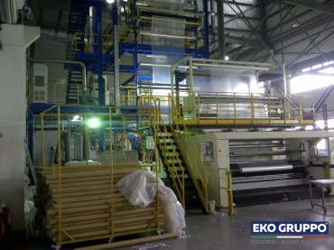 5 Layers 3400 mm Bandera COEX5 Blown Film Extrusion Machine - Used Machine Eko Gruppo