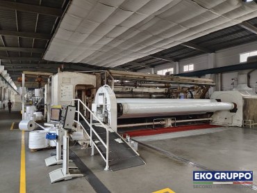 (2002) 8200 mm Bruckner 5 Layers 400 mt/min Complete BOPP Film Extrusion Line Output 4000 Kg/h - Used Machinery Eko Gruppo