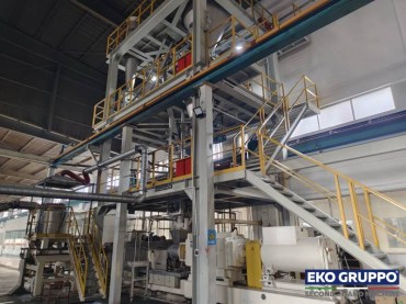 (2002) 5 Layers 8200 mm Bruckner Complete BOPP Film Extrusion Machine - Used Machinery Eko Gruppo