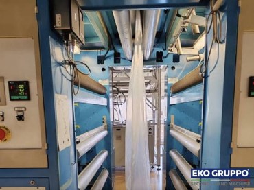 LDPE COEX 1600 mm Ghioldi 3 Layers Die 350 mm with IBC Blown Film Extrusion Line - Used Machines Eko Gruppo