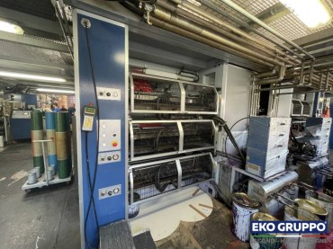 6 Colors CI Gearless 1350 mm Uteco model Topaz 608 Flexo Printing Machine - Second Hand Machine Eko Gruppo