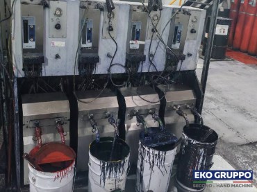 8 Colors LDPE Central Drum Gearless Uteco 1450 mm model Onyx 876 GL Flexographic Printing Line - Second Hand Machines Eko Gruppo