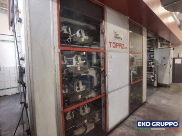 2014 CI Gear 600 mm Uteco model Topaz 808 GL Flexo Printing Machine - Used Eko Gruppo Machinery