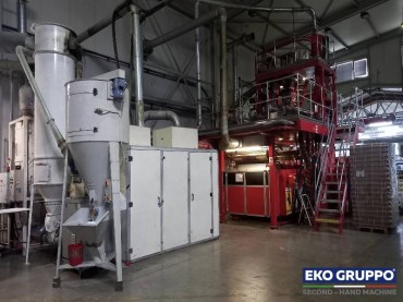 LDPE 3 Layers Torninova Compact 1.000 mm Cast Stretch Film Machine - Used Machinery Eko Gruppo