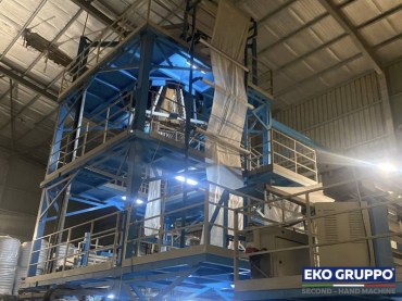 3 Layers Ghioldi 1700 mm Blown Film Line - Used Machine Eko Gruppo