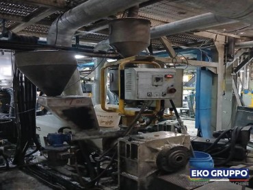 PE Rolls 1800 mm Coex 3 CMG 3 Layers Output 250 Kg/h Blown Film Extrusion Machine - Used Machinery Eko Gruppo