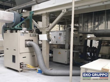 Single Screw 120 Mono 1600 mm PVC Stretch Blown Film Extrusion Machine - Used Machinery Eko Gruppo