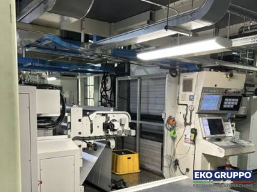 (2004) 400 m/min Gearless 1350 mm 10 Colors Uteco Emerald mod 130 Flexographic Printing Line - Used Machines Eko Gruppo