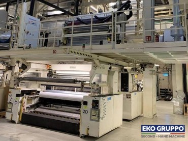 2015 LDPE LLDPE Coex 3 Layers BO PLUS 2100 mm Macchi Blown Film Machine - Used Machines Eko Gruppo