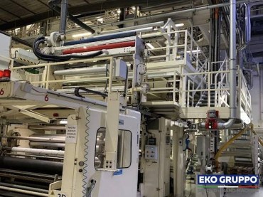 2015 Coex 3 Layers Kuhne 2400 mm Blown Film Extrusion Machine - Used Eko Gruppo Machines