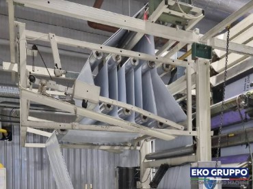 Year 1980 LDPE Geard 1200 mm Central Drum 6 Colors Finnflexo 60 m/min Flexographic Printing Line - Second Hand Machinery Eko Gruppo