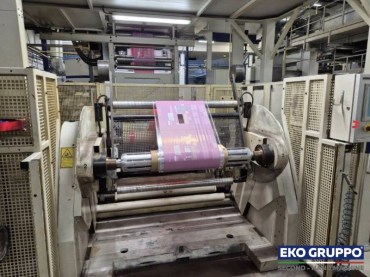 Year 2006 Gearless 1050 mm CI Fischer Krecke 10 Colors Flexo Printing Machine - Used Eko Gruppo Machine