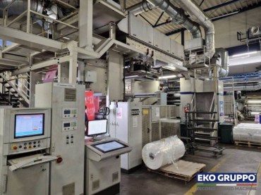 2006 1050 mm CI Fischer Krecke 10 Colors Flexo Printing Machine - Used Eko Gruppo Machine