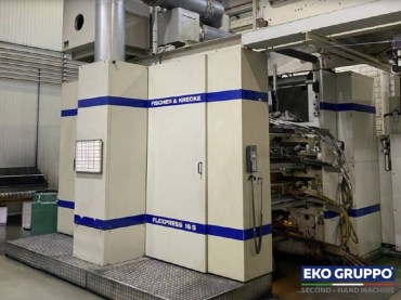 Gearless 2003 CI Fischer Krecke 16S 1050 Flexo Printing Machine - Used Machine Eko Gruppo