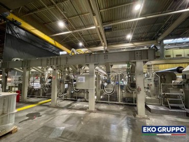 5000 Kg/h 350 m/min 8400 mm Bruckner 3 Layers Complete BOPP Film Extrusion Line - Second Hand Machine Eko Gruppo