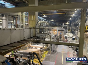 8400 mm 3 Layers Bruckner BOPP Film Extrusion Line - Second Hand Machine Eko Gruppo